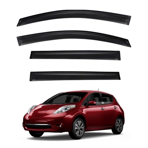 4pcs Window Visors Rain Guards for 2011 (2011-2017 Leaf)