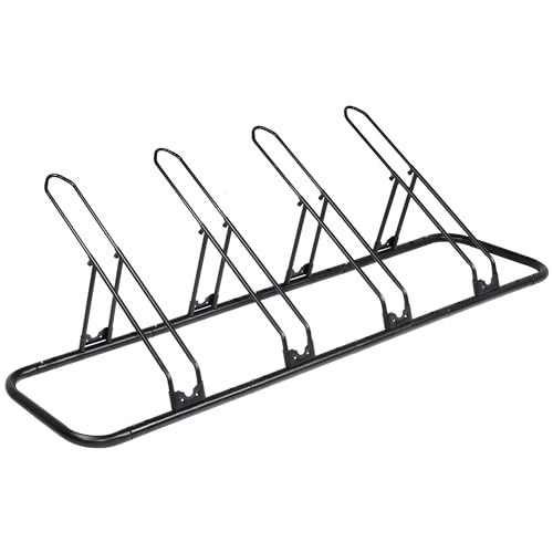 Bicycle Floor Parking Rack Stand (4 Bikes / Adjustable)