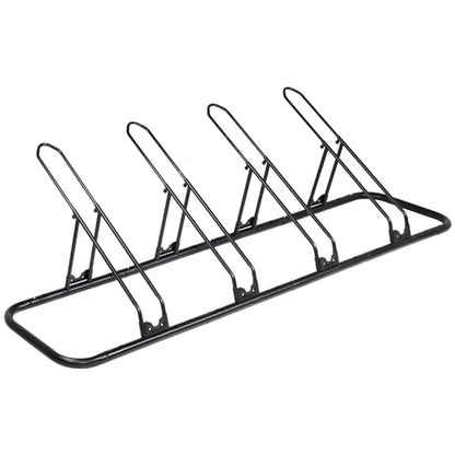 Bicycle Floor Parking Rack Stand (4 Bikes / Adjustable)