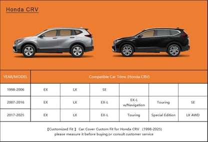 6 Layers SUV Car Cover Custom Fit for Honda CRV CR (LM-Silver / Custom Fit Honda CR-V)