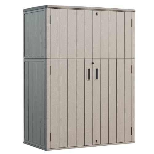Outdoor Storage Shed 57 Cu.Ft (Shallow Brown / 57 Cu.ft)