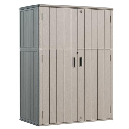 Outdoor Storage Shed 57 Cu.Ft (Shallow Brown / 57 Cu.ft)