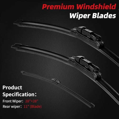 28"+28"+11" Windshield Wiper Blade Replacement for Ford Escape 2013 (28"+28"+11")