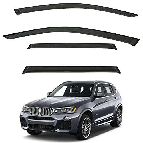 4pcs Window Visors Rain Guards for 2011 (2011-2017 X3 F25)
