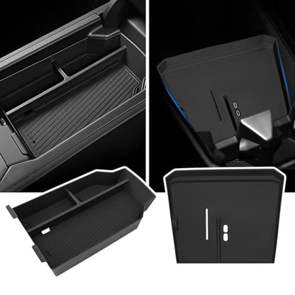 Center Console Organizer & Wireless Charging Protective Mat for BMW X3 2PCS (for BMW X3 2PCS)