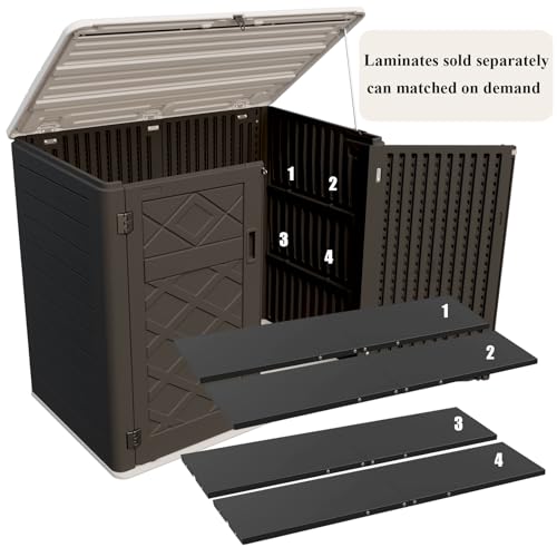 Large Outdoor Storage Shed (Gray-48 cu ft)