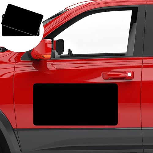 2 Pack Blank Car Door Magnet Sticker (24x12 inch Black (2 PACK) / Black)