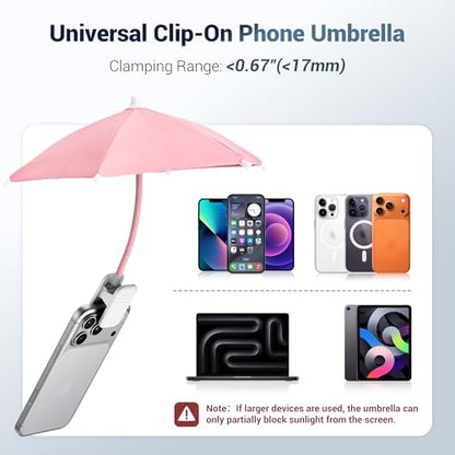 Phone Umbrella (PINK(Clip-on))