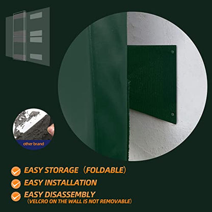 1 Pack Wall Protection Pad (60" x 20" x 2" / 1 PACK / DARK GREEN)