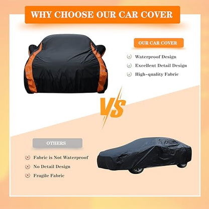 in Full Exterior SUV Car Cover All Weather (2 SUV Car Cover / S2-Fit SUV Length 181-190 inch)