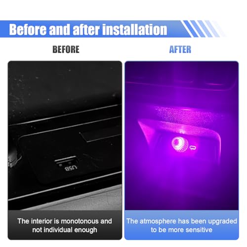 Car USB Night Light (Pink)