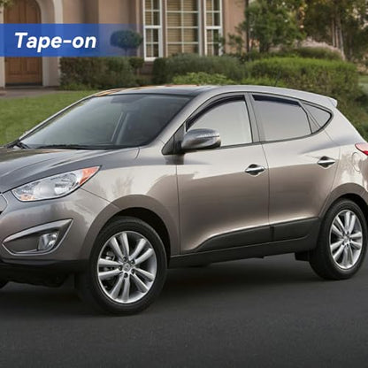 Window Visors Rain Guards for 2010 2011 2012 2013 2014 2015 Hyundai Tucson (2010-2015 Hyundai Tucson)