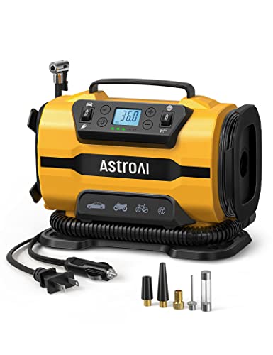 Tire Inflator Portable Air Compressor (Standard / Light Yellow)
