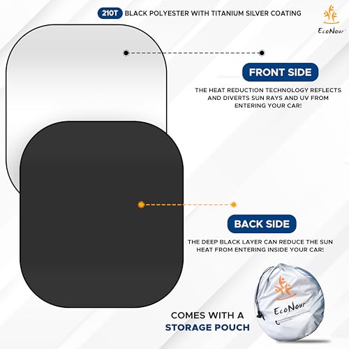 2 Piece Jeep Windshield Sun Shade (X-Small)