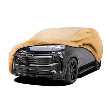 Heavy Duty Car Cover Compatible with 2000 (Custom Fit Chevrolet Tahoe / brown)
