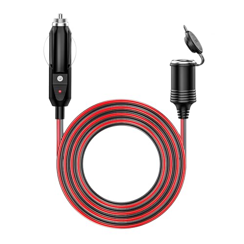 12 24V 26FT 16AWG Car Cigarette Lighter Extension Cord (26 ft)