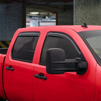 in Channel Extra Durable Rain Guards for Chevrolet (For Silverado 07-14 2500/3500 HD)