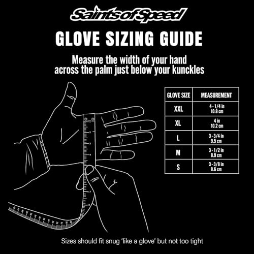 Motorcycle Gloves with Knuckle Protection (XX-Large)