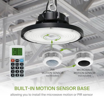 150W LED High Bay UFO Lighting (Black)