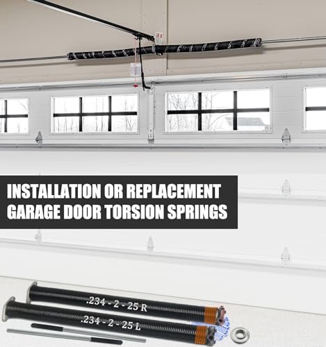 234x2x25 Garage Door Torsion Spring Set with Non (.234x2x25")