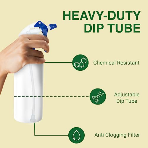 Spray Bottle Nozzle Replacement Tops (6 Pack / Blue)