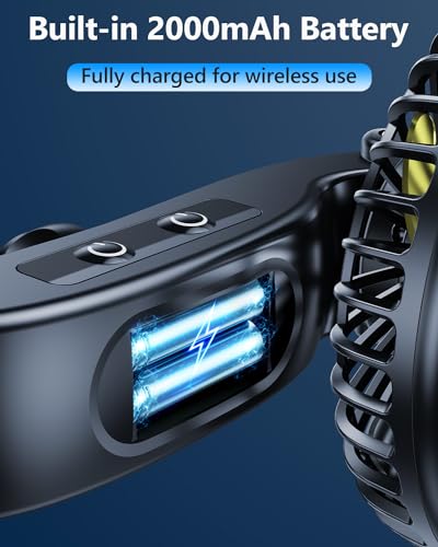 Dual Head Car Cooling Fans for Back Seat for Kids (Battery Powered)