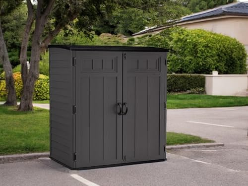 Outdoor Storage Shed (Dark Gray)