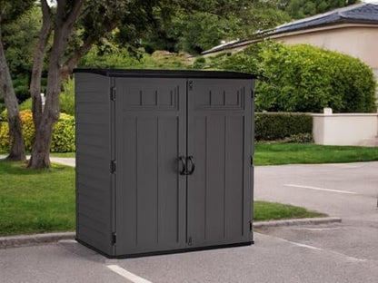 Outdoor Storage Shed (Dark Gray)