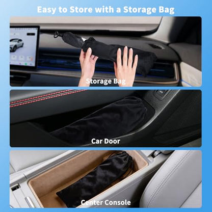 2026 Upgraded Car Windshield Sun Shade Umbrella Foldable Sunshade UV Block (L)