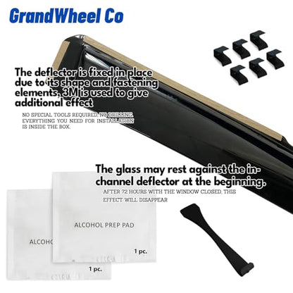 Window Deflectors Smoke Tinted in (For NX 2022-2026)