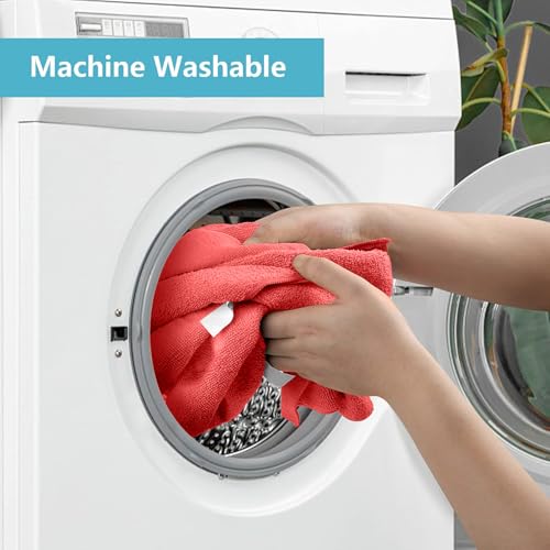 100PK Microfiber Cleaning Cloth (Red)