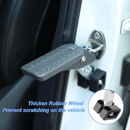 Foldable Car Door Step Stand Pedal (Evolution Series / Gray)