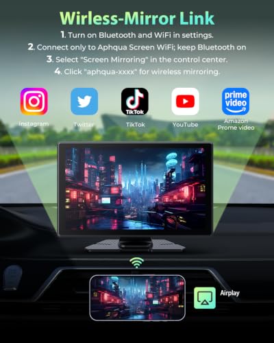 9" Carplay Screen with DashCam Backup Camera
