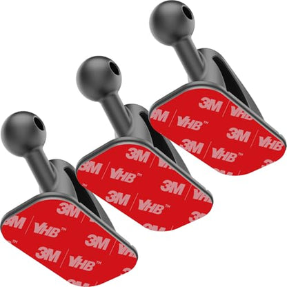 3 Pack Sticky 17mm Ball Mount for Car Mount Adhesive Replacement Magnetic Phone Holder MagSafe Mounting Base Dashboard Sticker 3M VHB Tape (3 Pack)