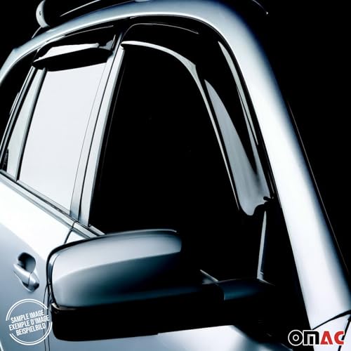 Window Visor Vent Rain Guard Deflector for Honda Civic 2006 (Civic Sedan 2006-2011 / Wind Deflector / Tape-On)