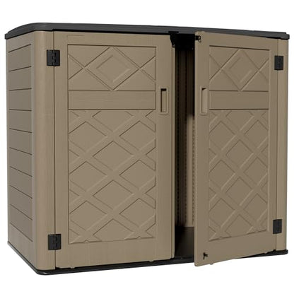 Large Outdoor Storage Shed (Coffee-48 cu ft)