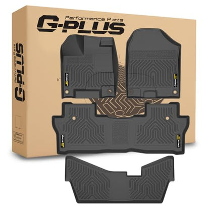 Floor Mats Fit Honda Pilot 8 Passenger 2016 (2016-2022|Fit Honda Pilot|3PCS)