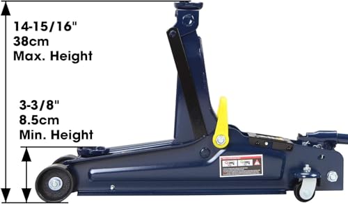 2.5 Ton (5,000 lb) Low Profile Hydraulic Trolly Jack, Blue, AT825051UR (Blue / Standard / 2.5 Ton)