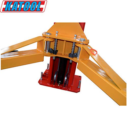 1100lbs 2 Post Car Lift Truck Clear Floor Hoist Manual Safety Releases on Both Sides Repair Tools for Shop and Home Garage (M110)