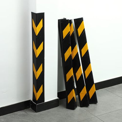 12 Packs 31" Rubber Wall Corner Guard for Parking Lot Pillar Wall