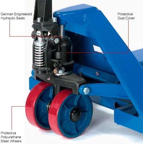High Capacity Pallet Jack with 27" W x 48" L Forks