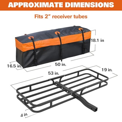 Hitch Cargo Carrier Basket for SUV (53" x 19" x 4")