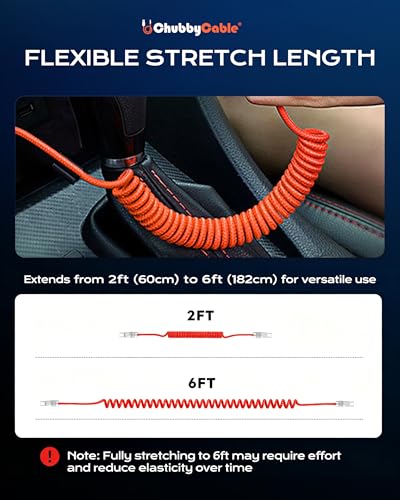 USB C to C 240W Braided Coiled Charging Cable (Purple+Purple / Type C-Type C)