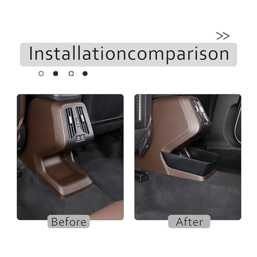 Car Rear Center Console Organizer Compatible with BMW X1 U11 2023