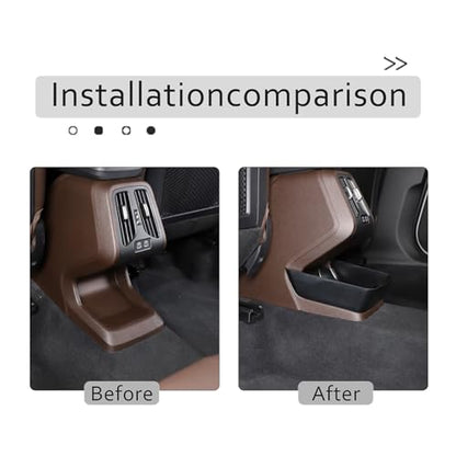 Car Rear Center Console Organizer Compatible with BMW X1 U11 2023