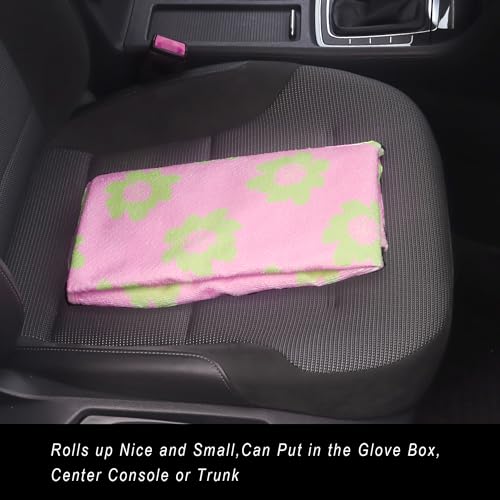 Car Seat Cover Protector Front Seats (1Pcs Front Seat Towel / Flower and Pink)