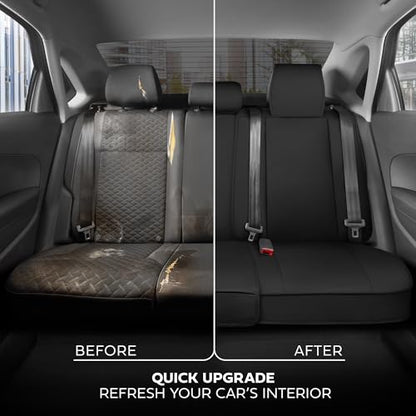 Curated Black Label Napa Leather Seat Covers for Cars & SUVs (Black Label – Set / Full Set)