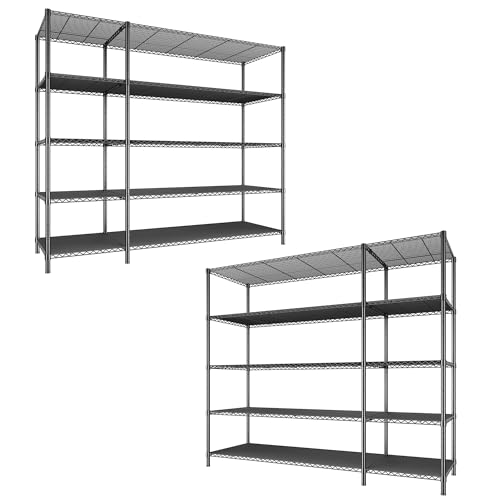 70.8H Wire Shelving Rack (13.78"D x 52.36"W x 70.8"H)