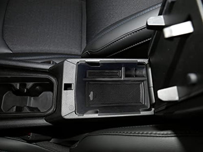 Center Console Tray Armrest Secondary Glove Storage Box Compatible with Jeep Compass 2022 2023 2024 2025 Black Interior Accessories Center Console Organizer (Armrest Box)