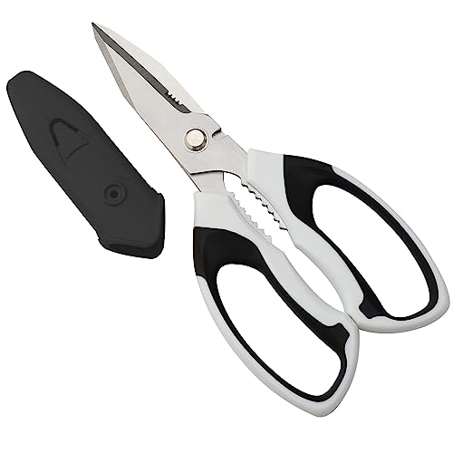 Utility Scissors All Purpose heavy duty 8 (White)